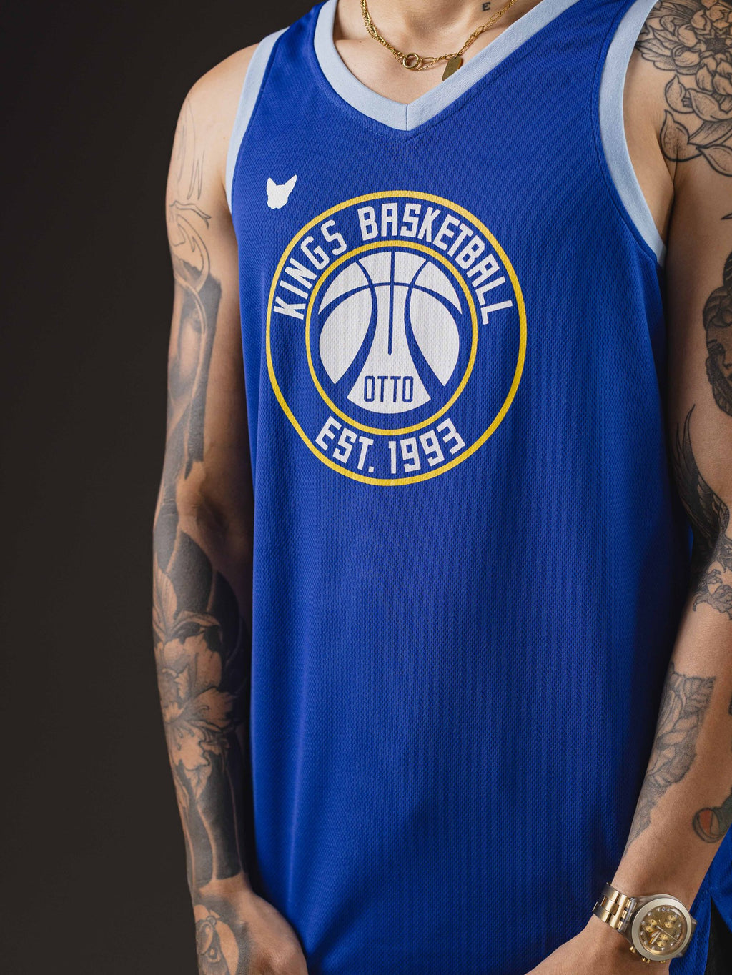 CAMISILLA OTTO BASKEBALL AZUL/CELESTE