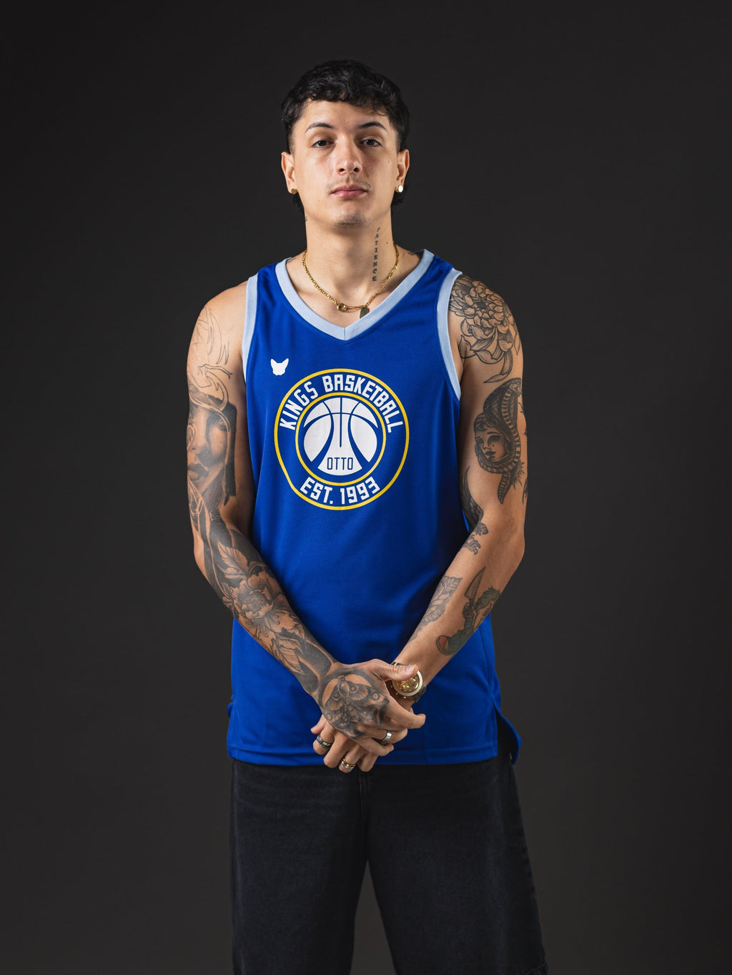 CAMISILLA OTTO BASKEBALL AZUL/CELESTE
