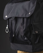 MOCHILA OTTO EN NYLON ENGOMADO KB NEGRO