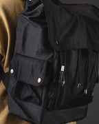 MOCHILA OTTO EN NYLON ENGOMADO KB NEGRO