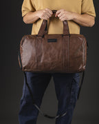 BOLSO OTTO DE HOMBRE VIAJERO PU MARRON