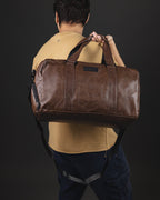 BOLSO OTTO DE HOMBRE VIAJERO PU MARRON