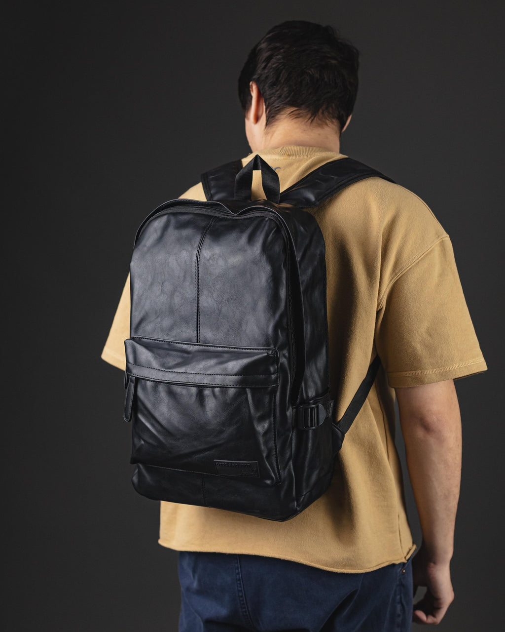 MOCHILA OTTO DE HOMBRE PU NEGRO