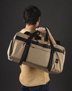 OTTO BOLSO DE HOMBRE DEPORTIVO EN NYLON ENGOMADO MARRON