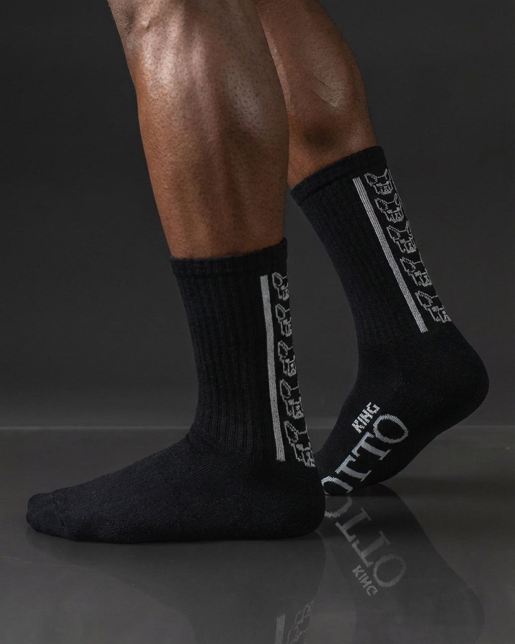 OTTO THREE PACK SOCK HALF BLACK