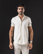 OTTO CAMISA MC DE LINO CRUDO