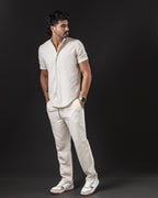 OTTO CAMISA MC DE LINO CRUDO