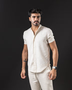 OTTO CAMISA MC DE LINO CRUDO