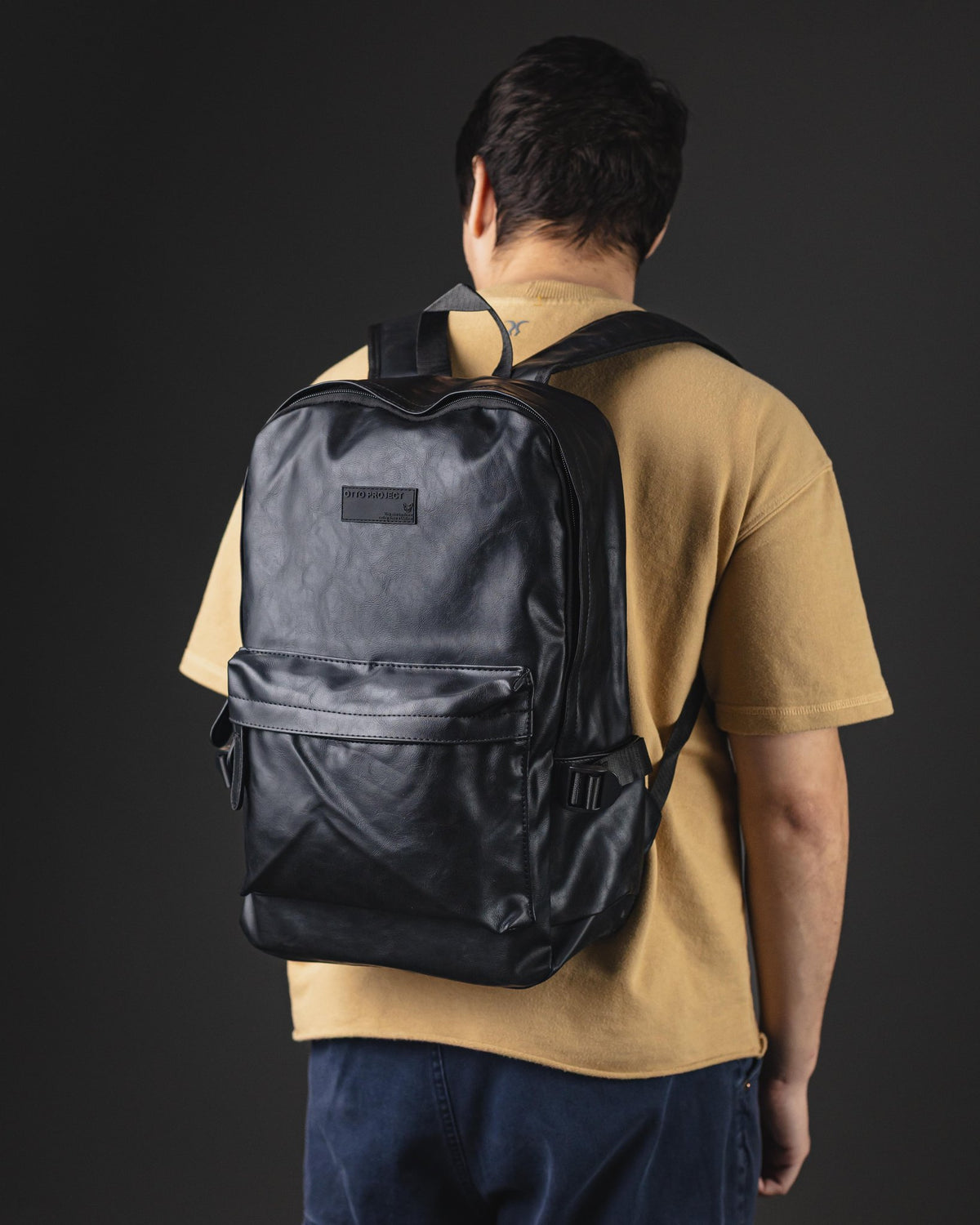 MOCHILA DE HOMBRE PU NEGRO