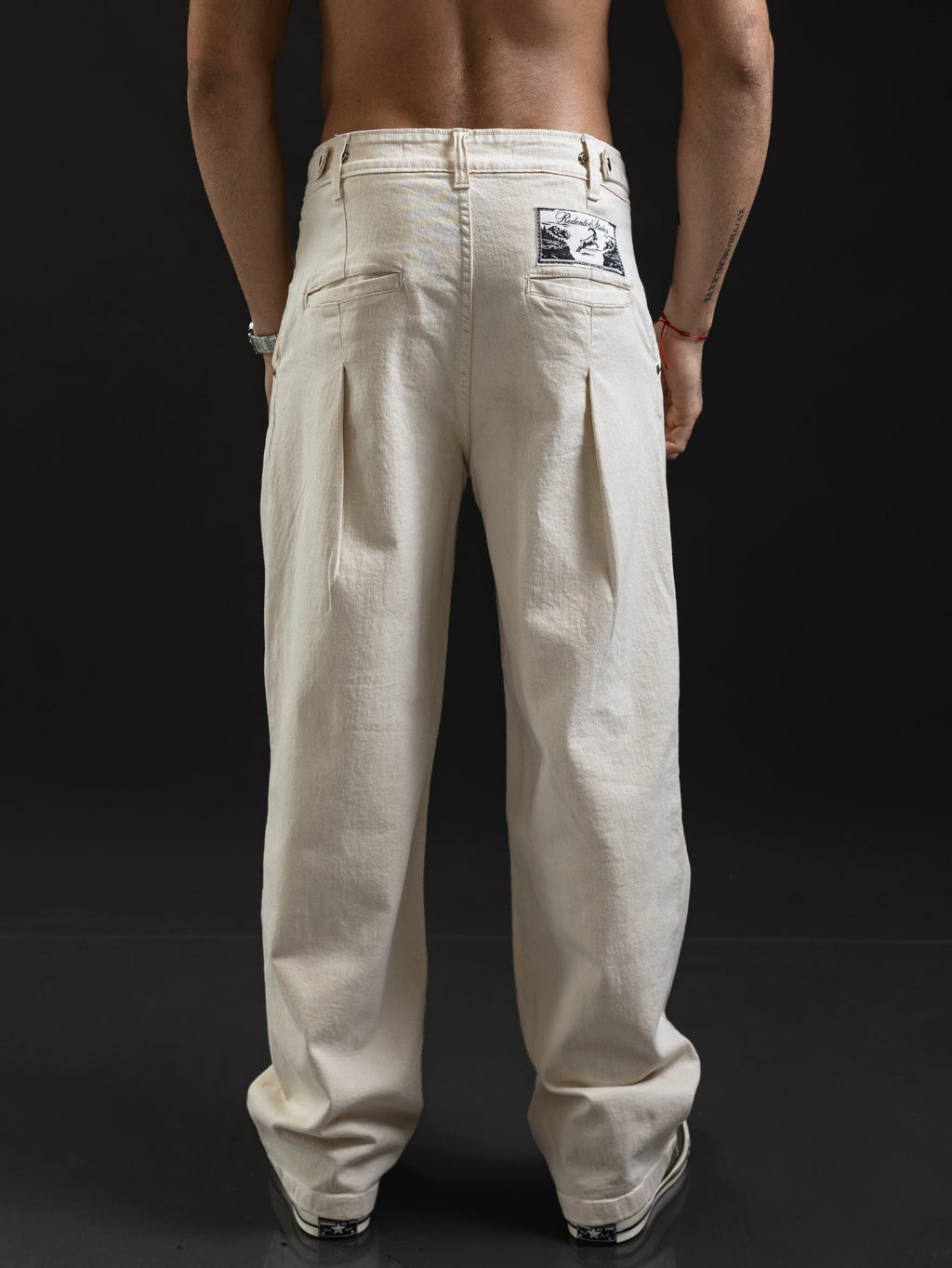 JEANS OTTO DENIM JAPONÉS MARFIL