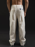 JEANS OTTO DENIM JAPONÉS MARFIL