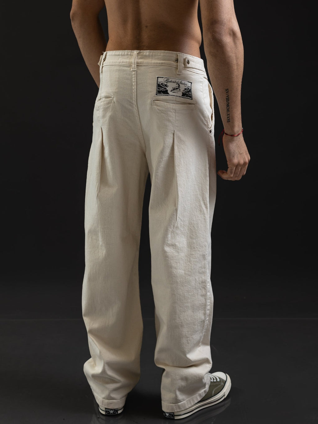 JEANS OTTO DENIM JAPONÉS MARFIL