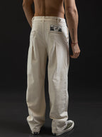 JEANS OTTO DENIM JAPONÉS MARFIL