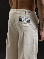 JEANS OTTO DENIM JAPONÉS MARFIL
