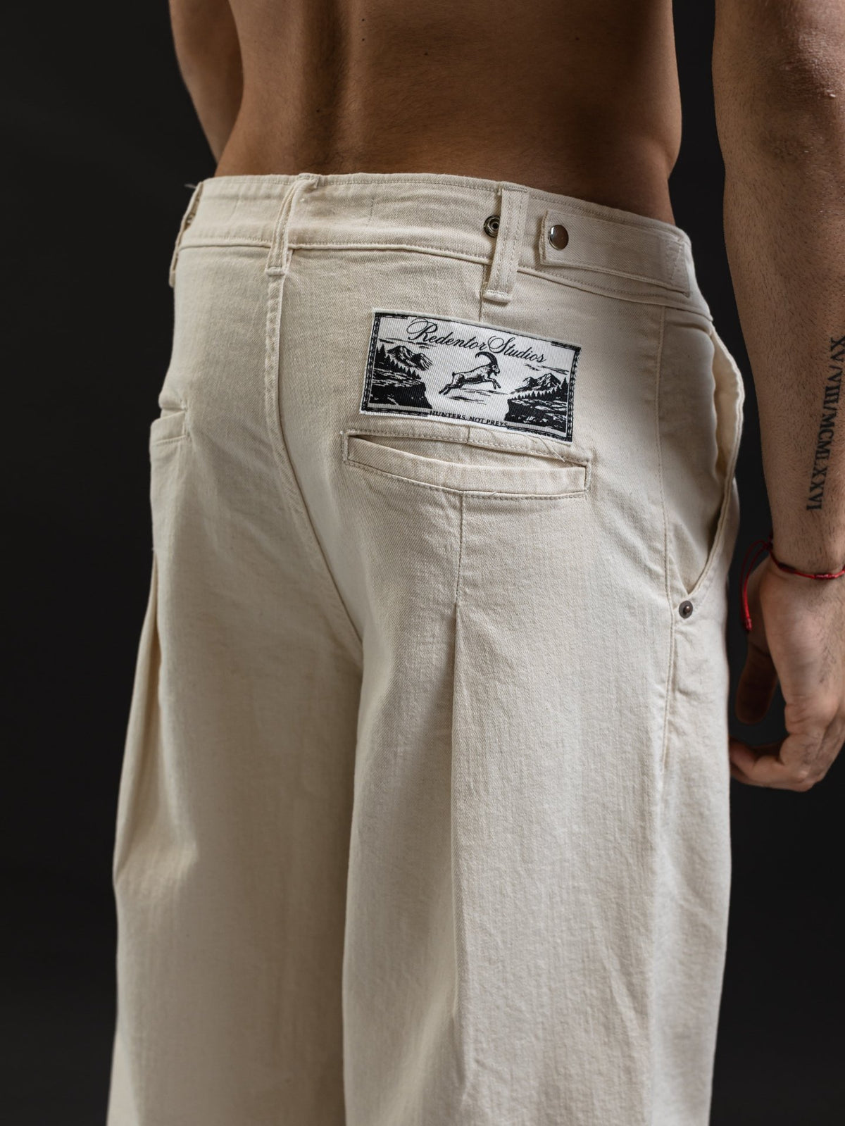 JEANS OTTO DENIM JAPONÉS MARFIL