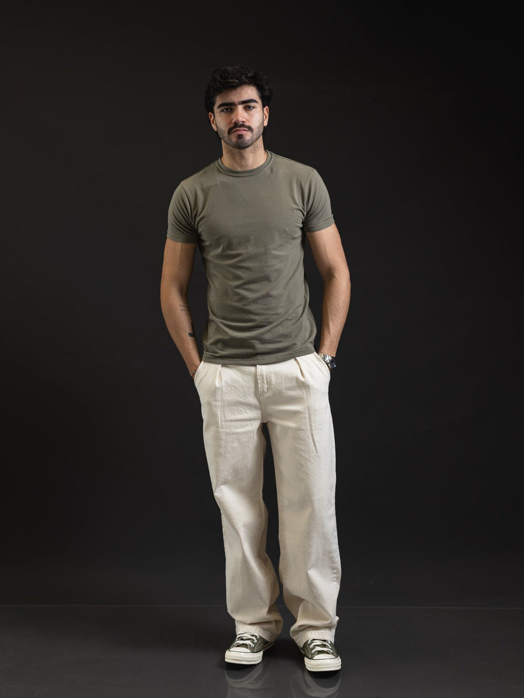 JEANS OTTO DENIM JAPONÉS MARFIL