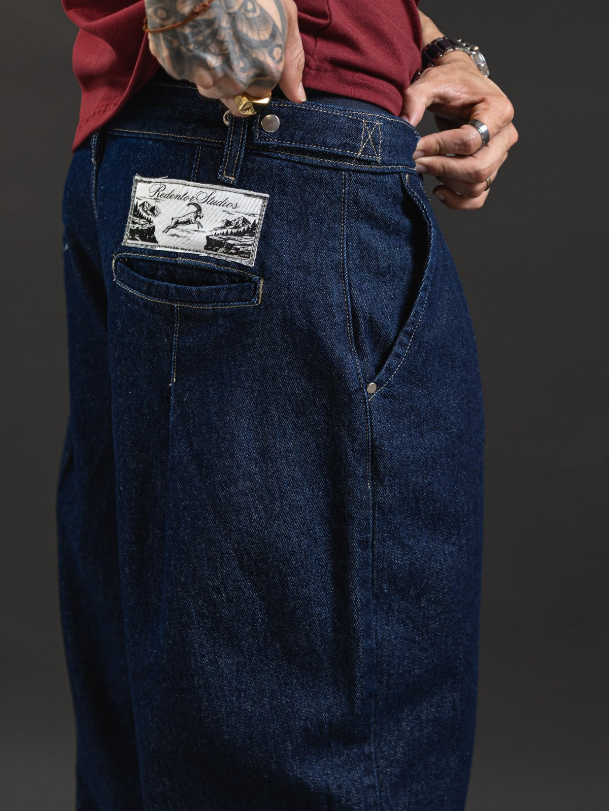 JEANS OTTO DENIM JAPONÉS AZUL ESTÁTICO