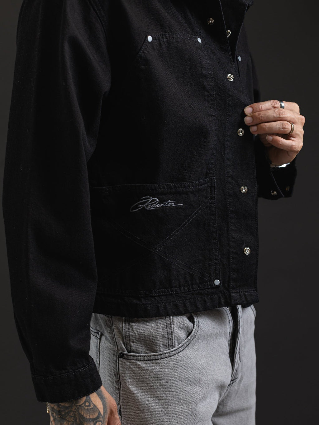 REDENTOR JACKET DENIM BLACK