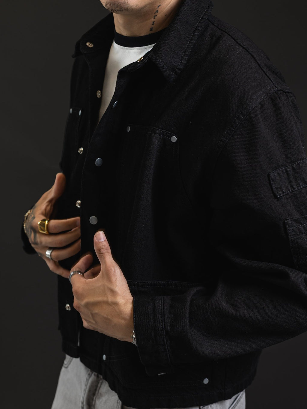 REDENTOR JACKET DENIM BLACK