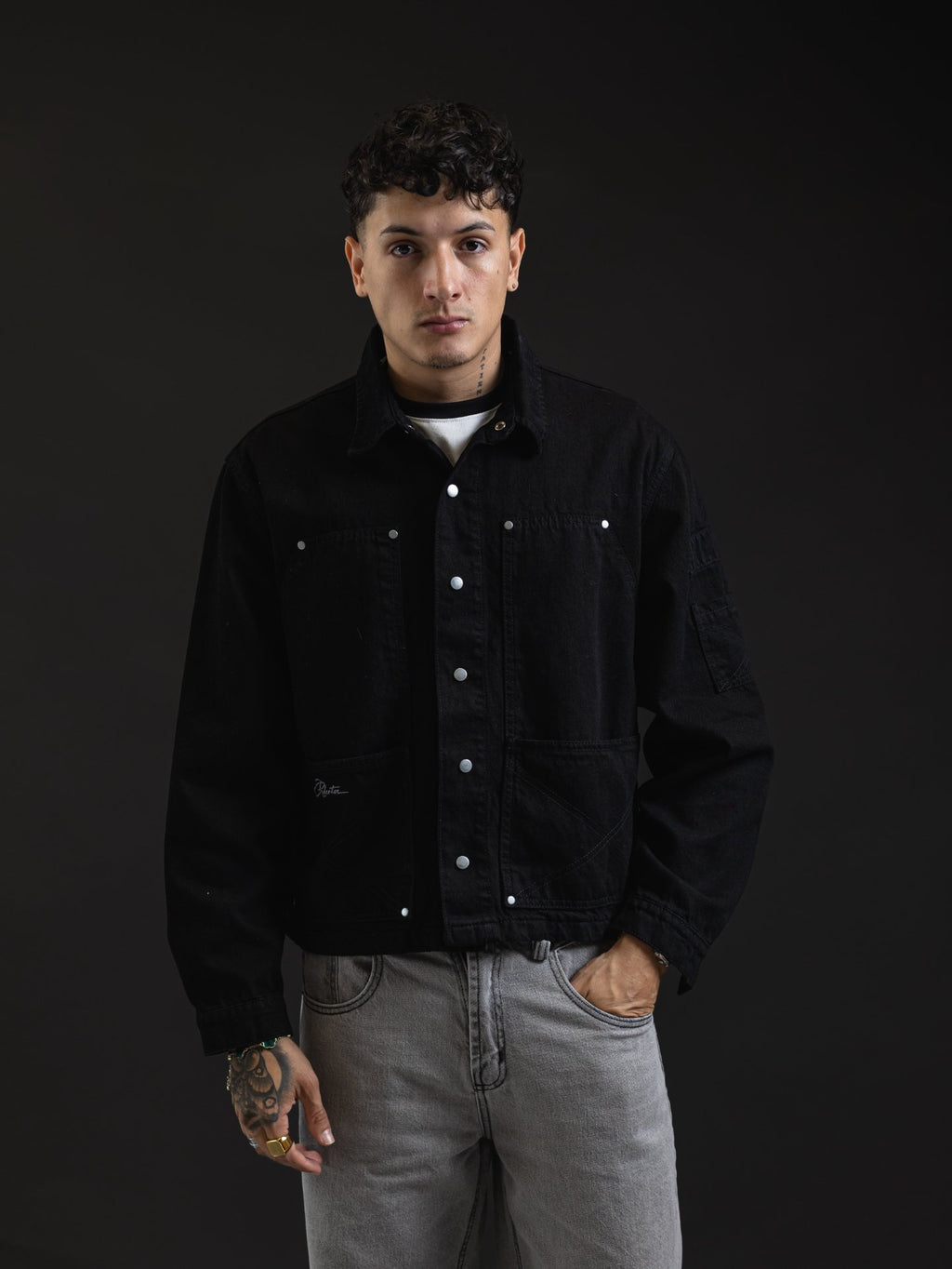REDENTOR JACKET DENIM BLACK