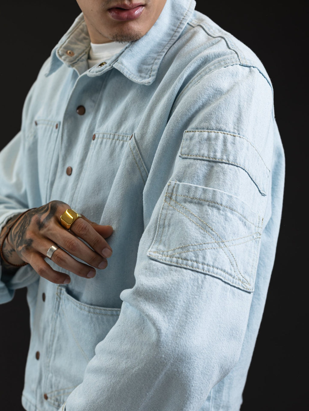 REDENTOR JACKET DENIM ICE