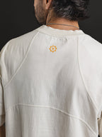 Remera oversize REDENTOR Multi Marfil - bordado en la espalda