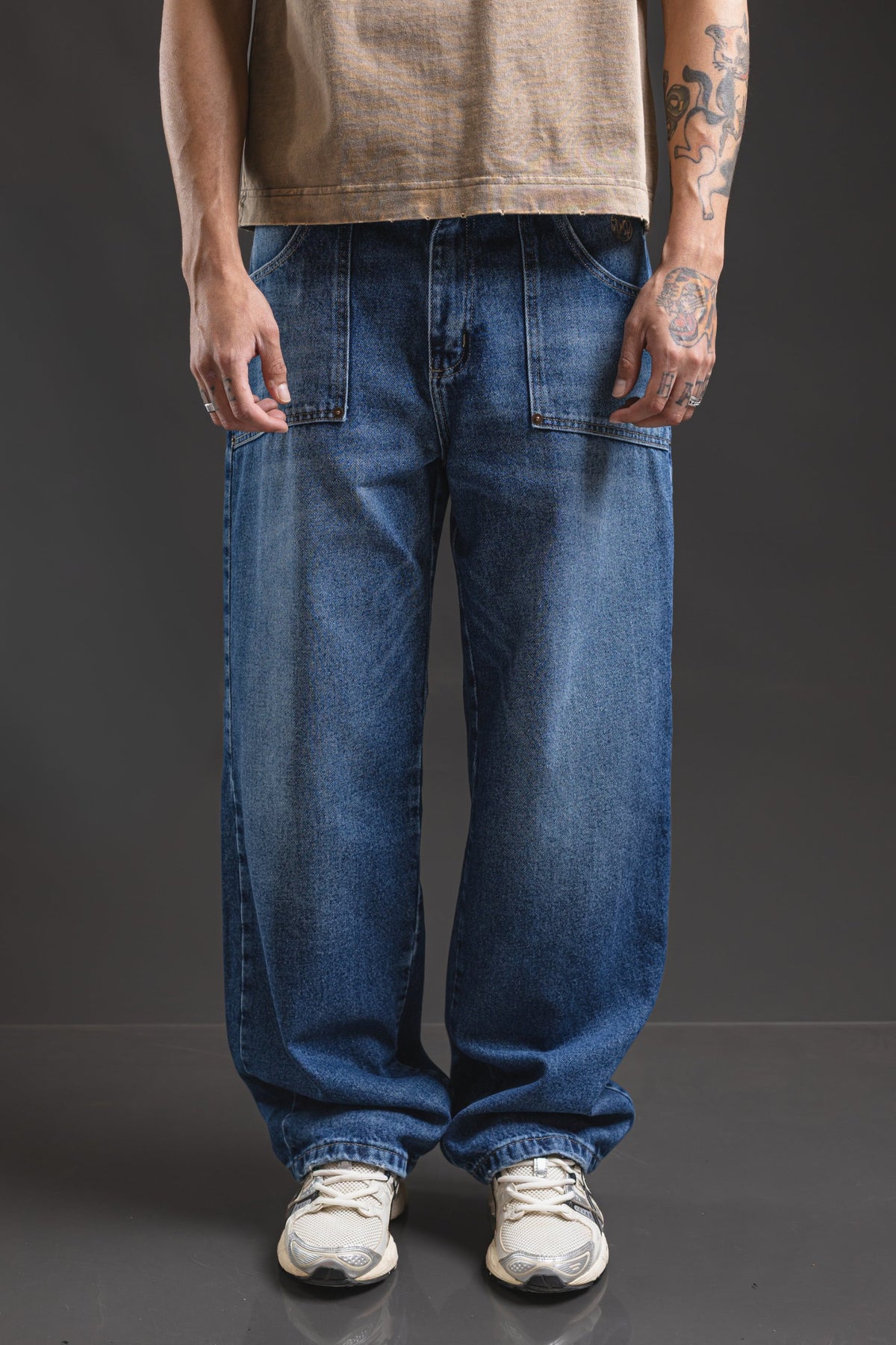 Pantalón Baggy Chopp Blue Ginza, vista frontal
