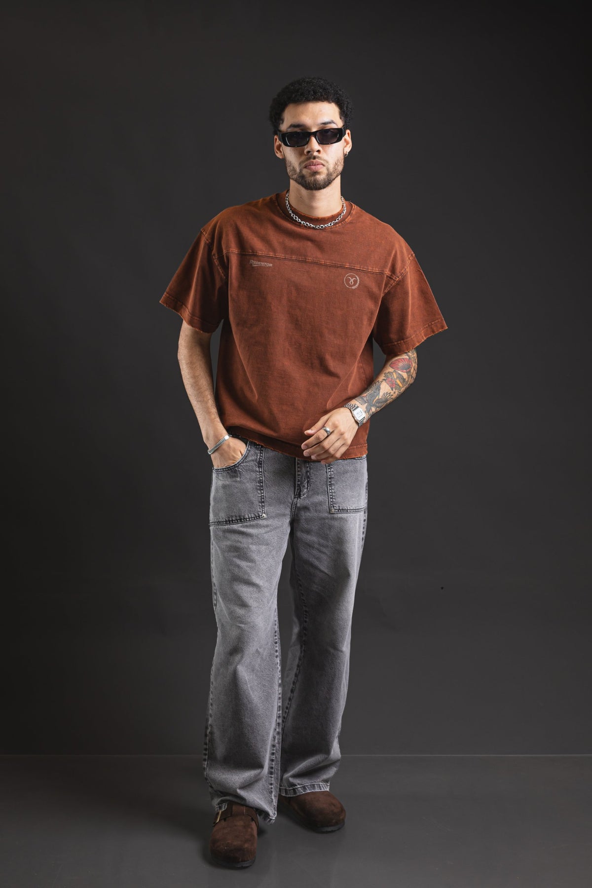 Pantalón Baggy Chopp Grey Kioto, look completo