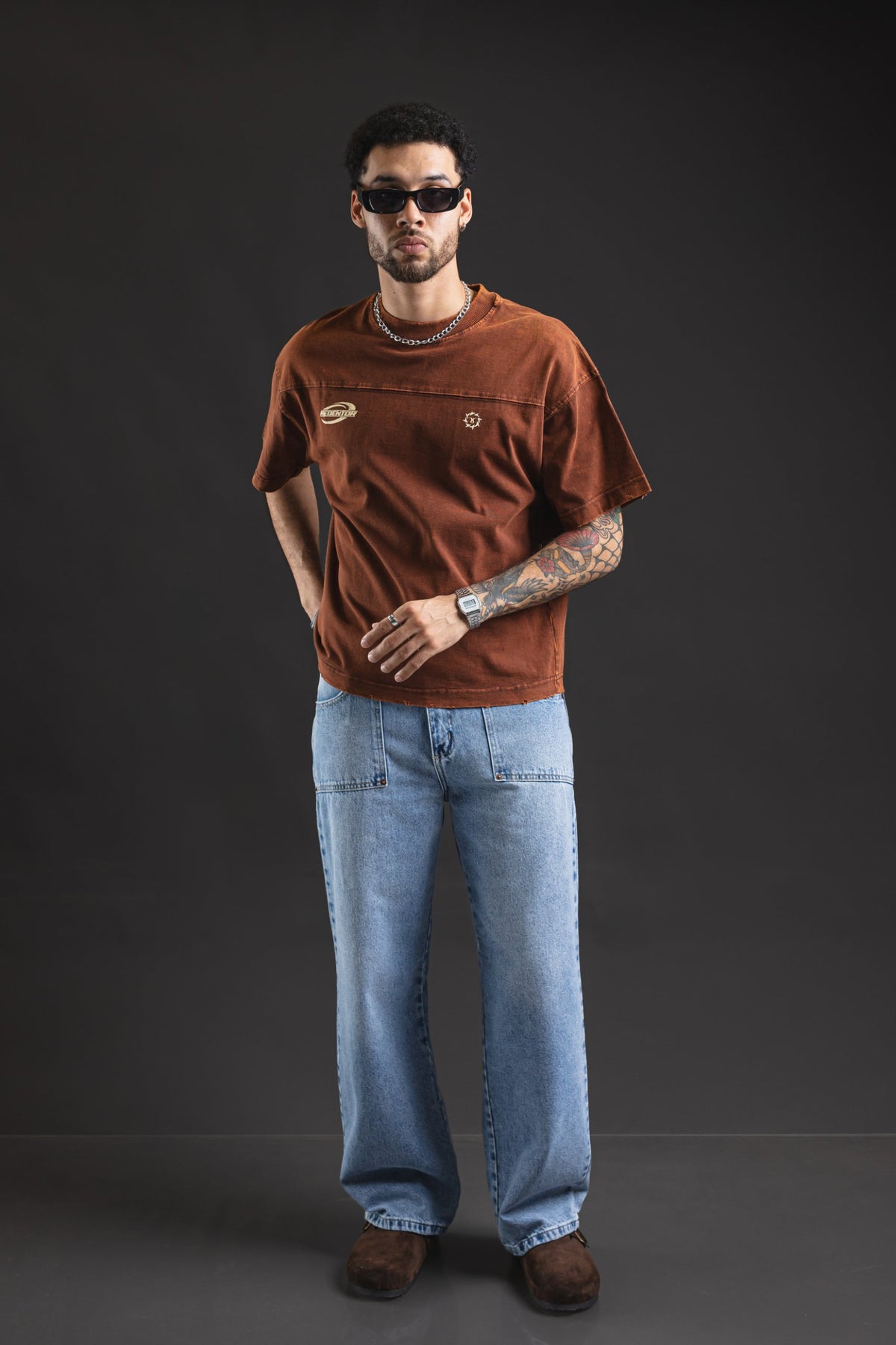 Pantalón Baggy Chopp Snow Nara, look completo de frente