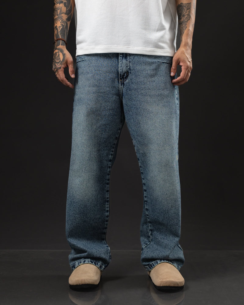 PANTALON BAGGY AZUL NEVADO