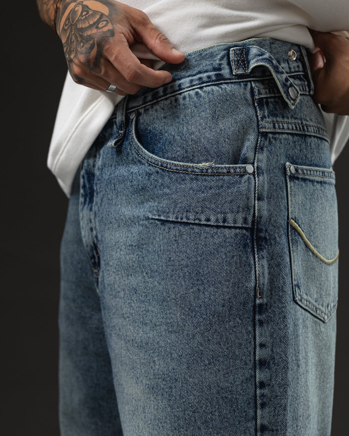 Pantalón Baggy Azul Nevado - foto 7