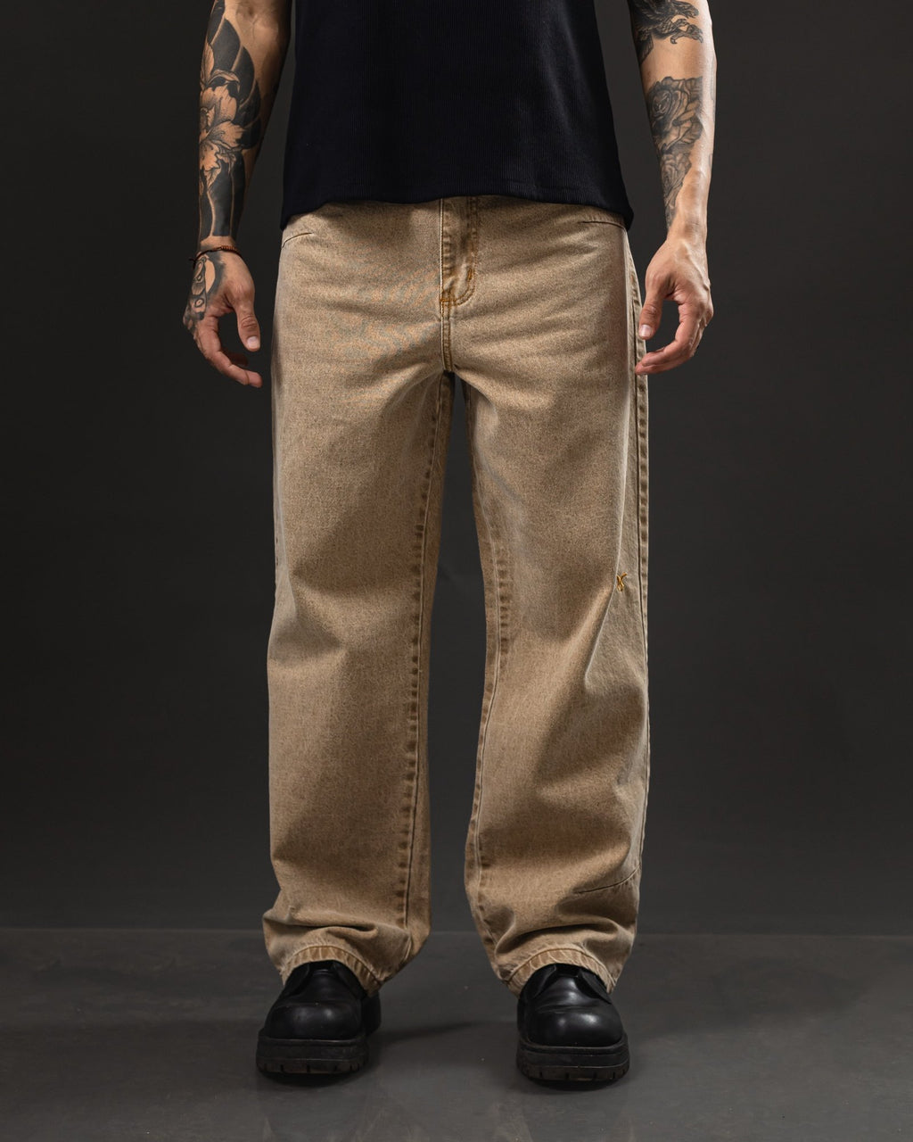 Pantalón Baggy Durazno - vista frontal