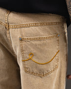 Pantalón Baggy Durazno - bolsillo trasero con bordado