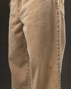 Pantalón Baggy Durazno - logo bordado en la pierna