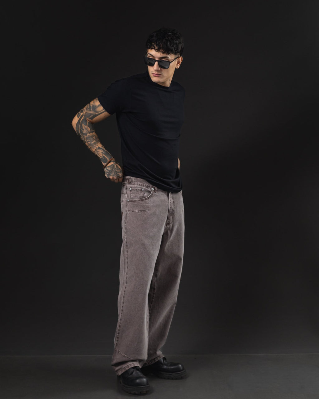 Pantalón Baggy Marrón - foto 3