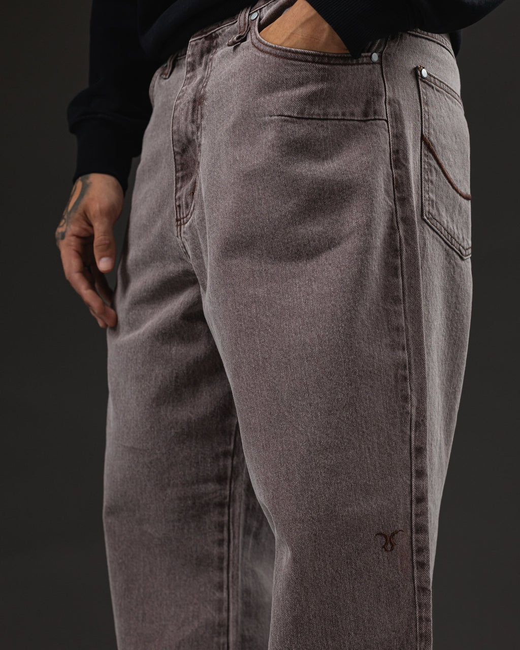 Pantalón Baggy Marrón - foto 5