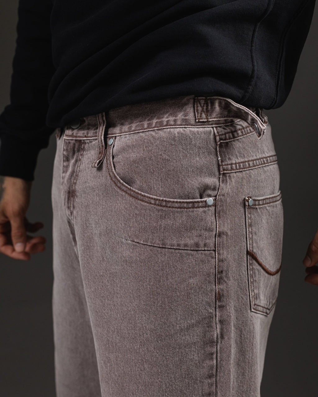 Pantalón Baggy Marrón - foto 6