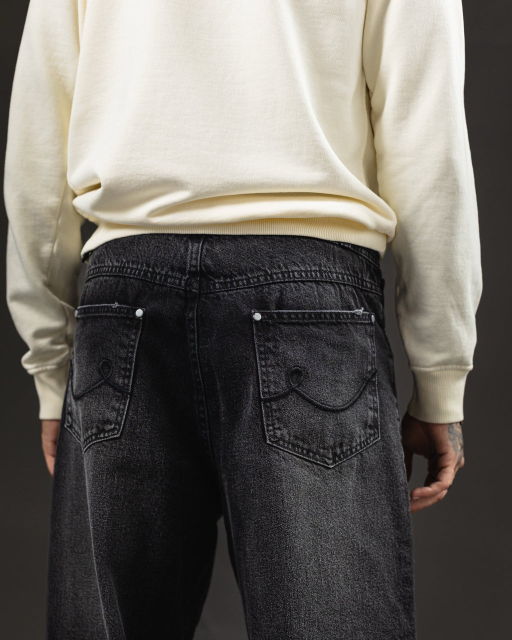 Pantalón Baggy Negro Marcado - foto 10
