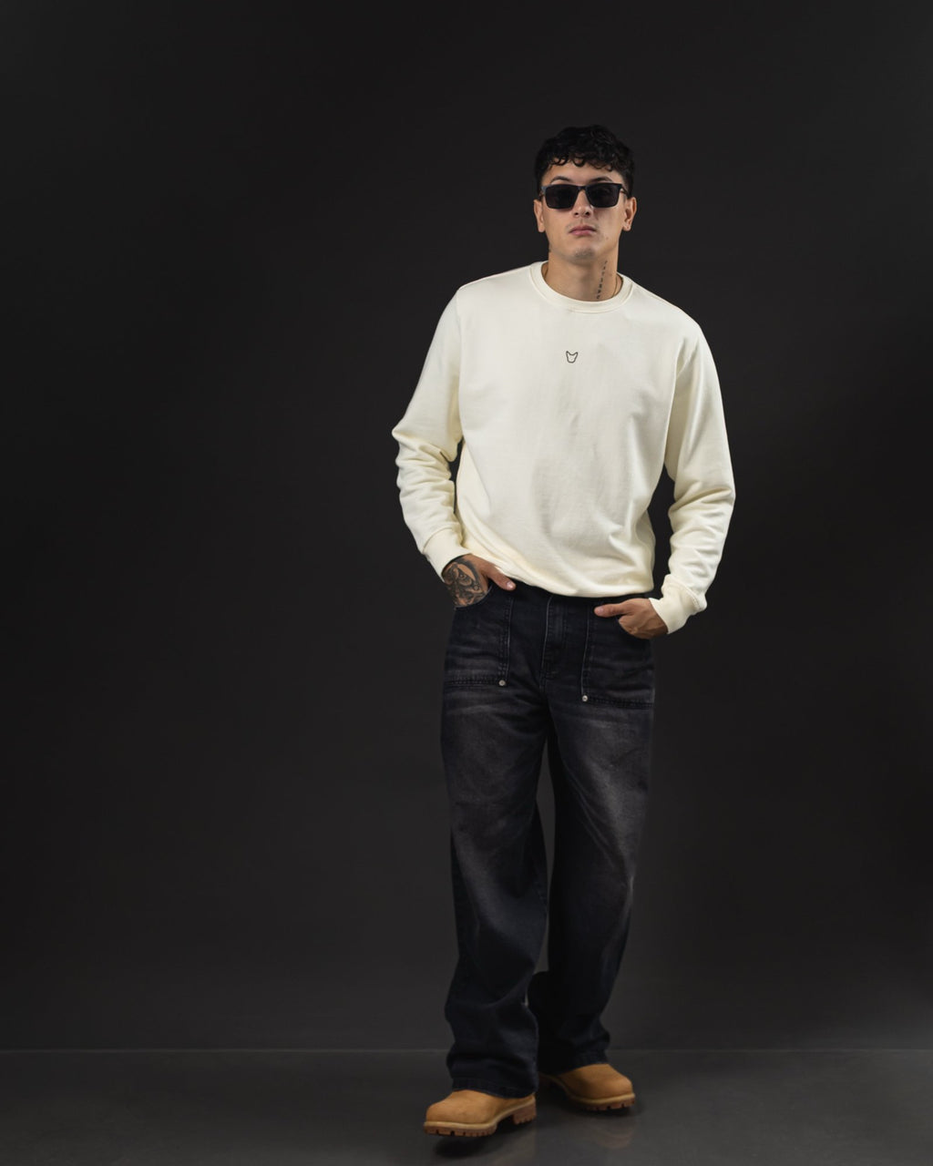 Pantalón Baggy Negro Marcado - foto 3