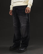 Pantalón Baggy Negro Marcado - foto 6
