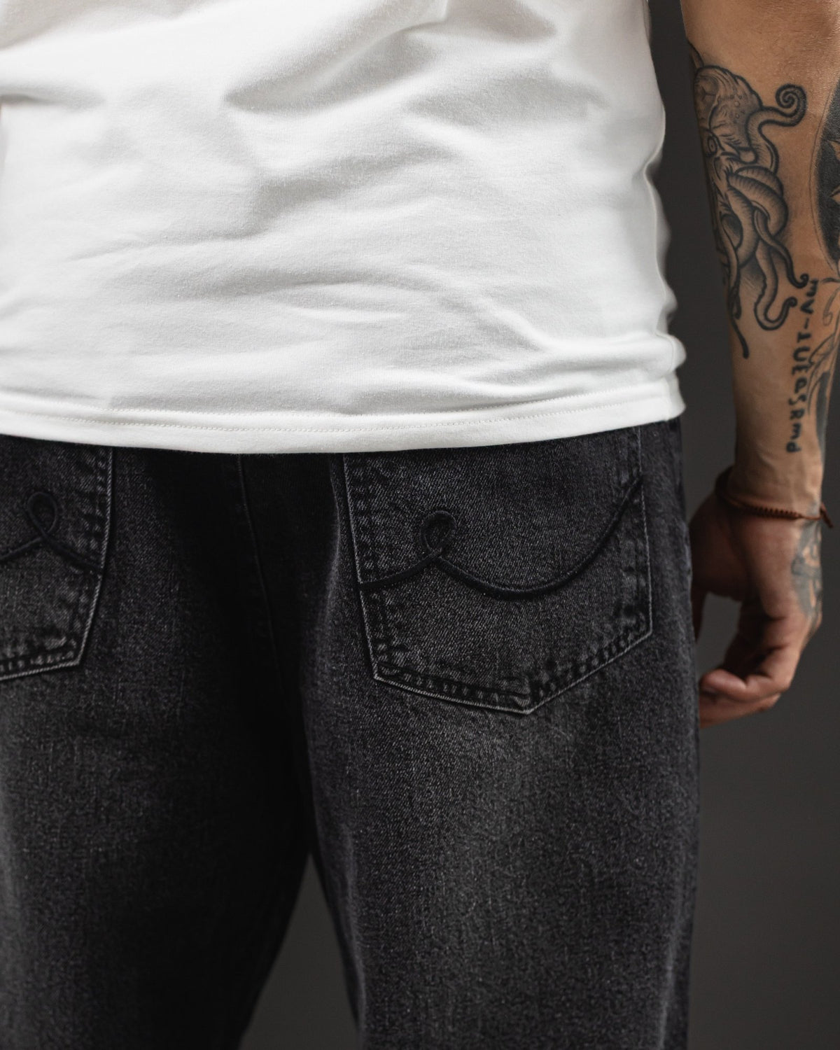 Pantalón Baggy Negro Marcado - foto 9