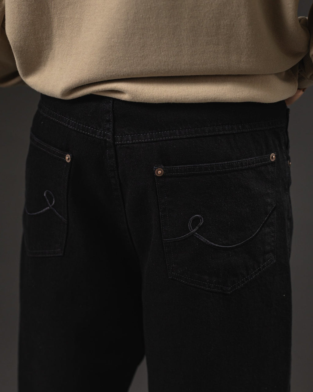 Pantalón Baggy Negro Oscuro - foto 7