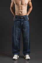 Pantalón baggy OTTO Blue Black - vista frontal