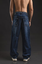 Pantalón baggy OTTO Blue Black - vista trasera