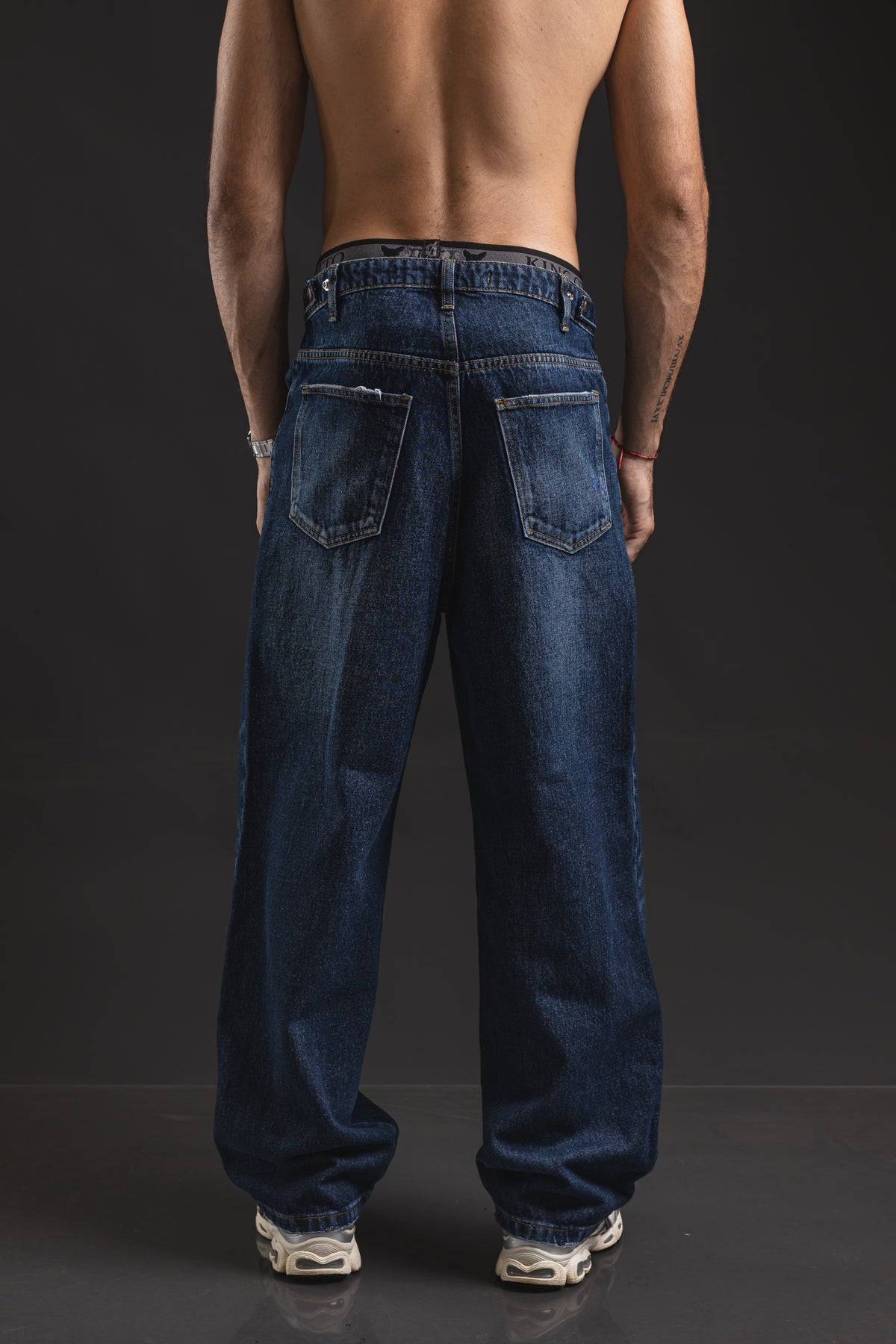 Pantalón baggy OTTO Blue Black - vista trasera
