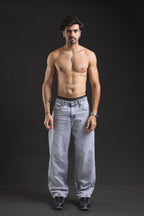 Pantalón baggy OTTO Ice Grey - look completo