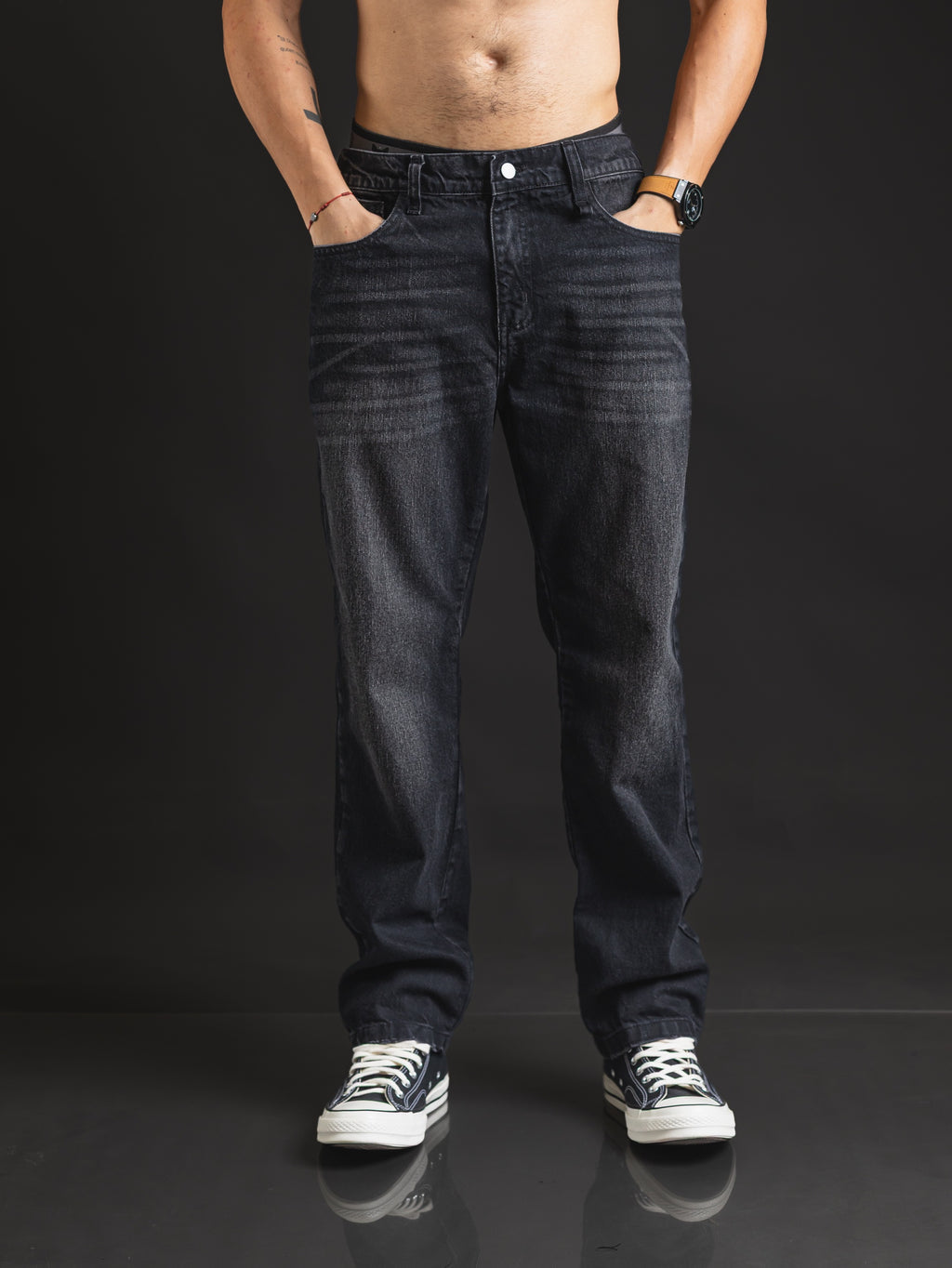 Pantalón OTTO Recto Black Mid