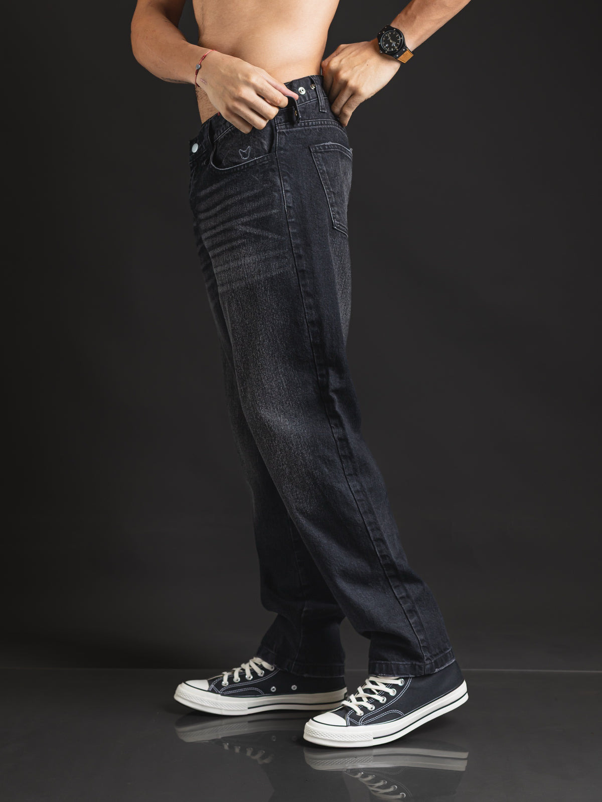 Pantalón OTTO Recto Black Mid