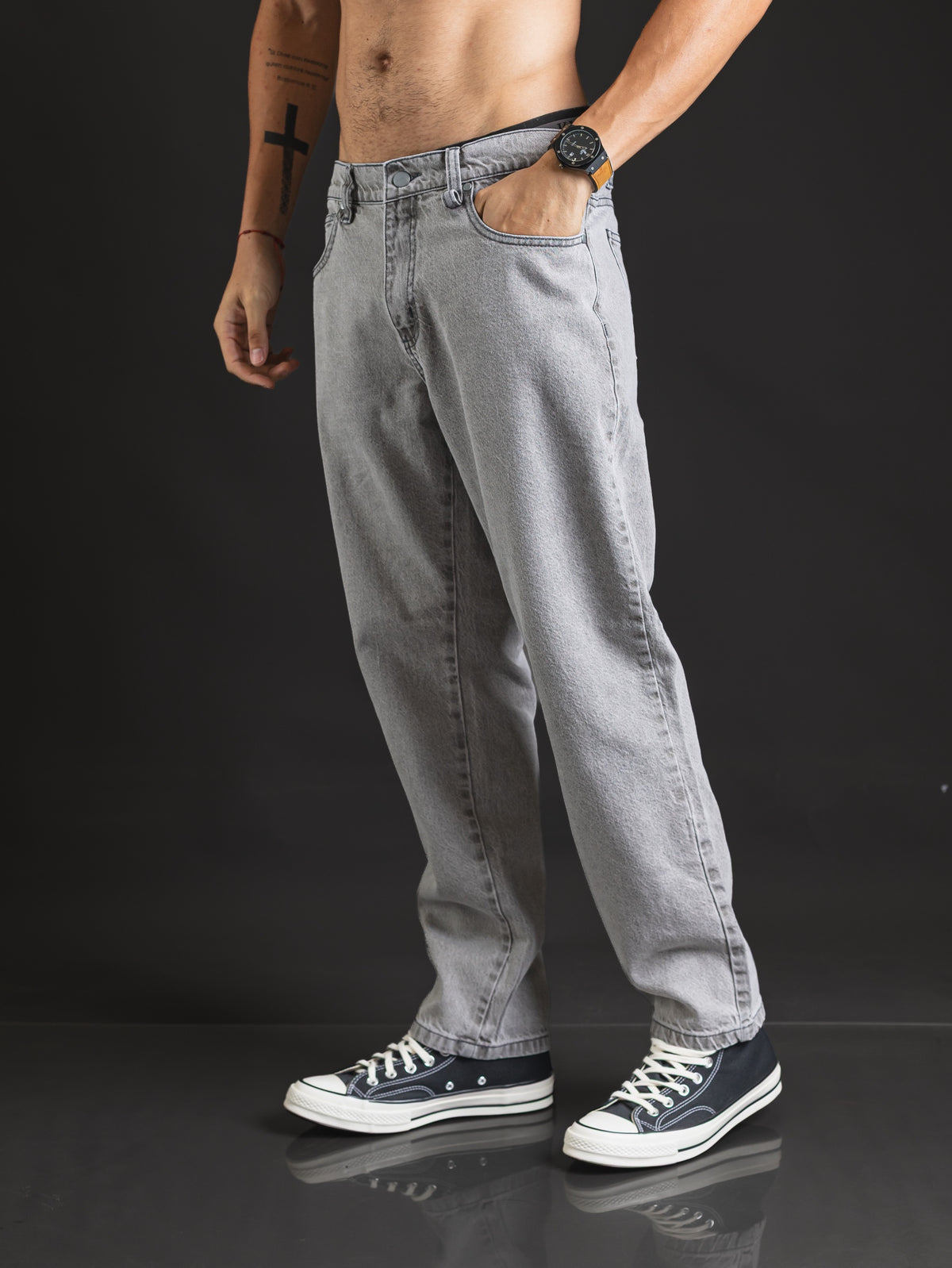 Pantalón OTTO Recto Grey Mid