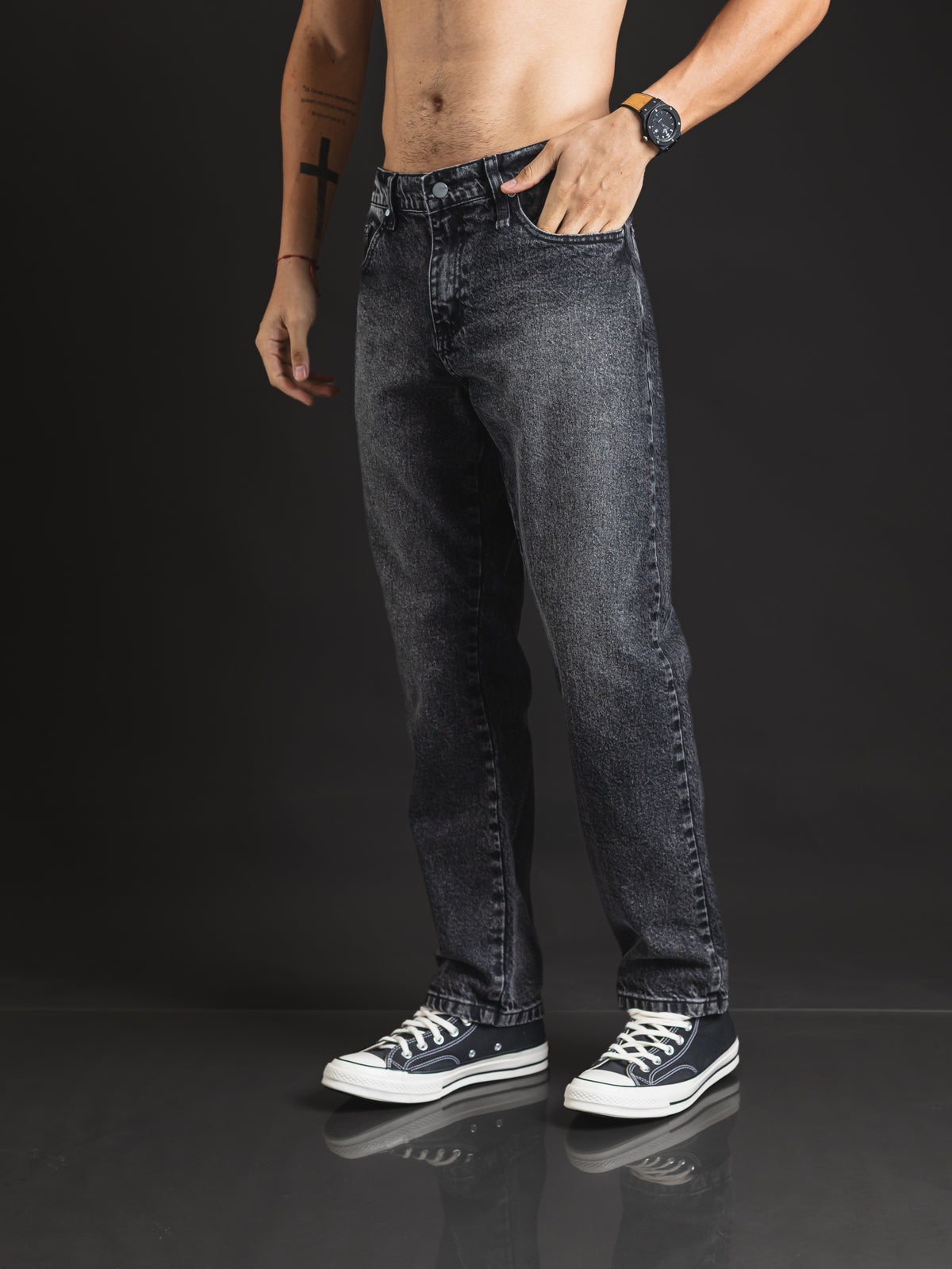 Pantalón OTTO Recto Snow Black